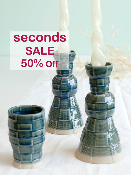 This set is part of our 3D printing testing series — we're experimenting with new models and glazes, and you get to enjoy a 50% discount!
Please note: this set is discounted because there are some imperfections in the 3D printing and the glaze might spreads unevenly. However, the set is complete, fully functional, and has a unique, unexpected beauty.