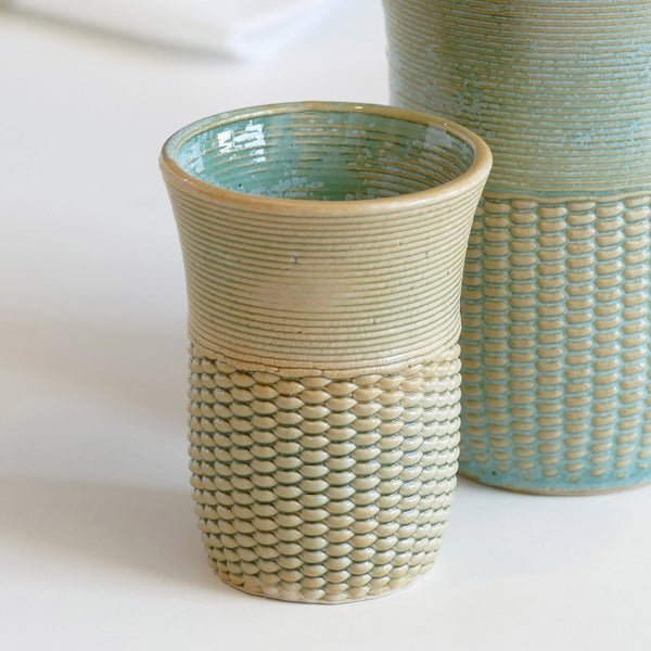3d printed clay - texture details - weaving pattern