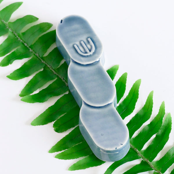 clay mezuzah retro style design by ARMADILLO JUDAICA LOVERS