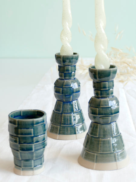 This set is part of our 3D printing testing series — we're experimenting with new models and glazes, and you get to enjoy a 50% discount!
Please note: this set is discounted because there are some imperfections in the 3D printing and the glaze might spreads unevenly. However, the set is complete, fully functional, and has a unique, unexpected beauty.