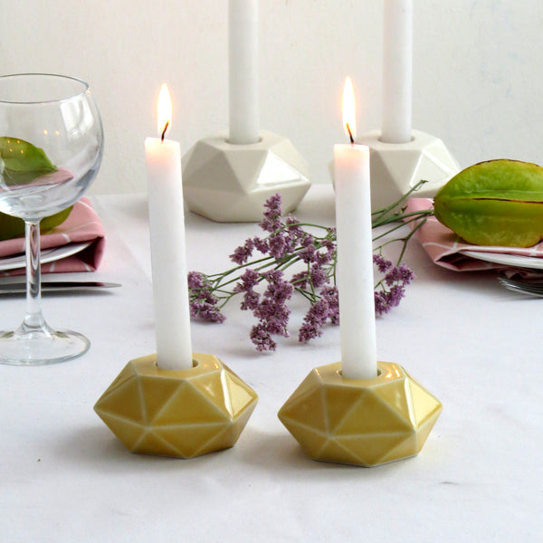 ceramic candle holders