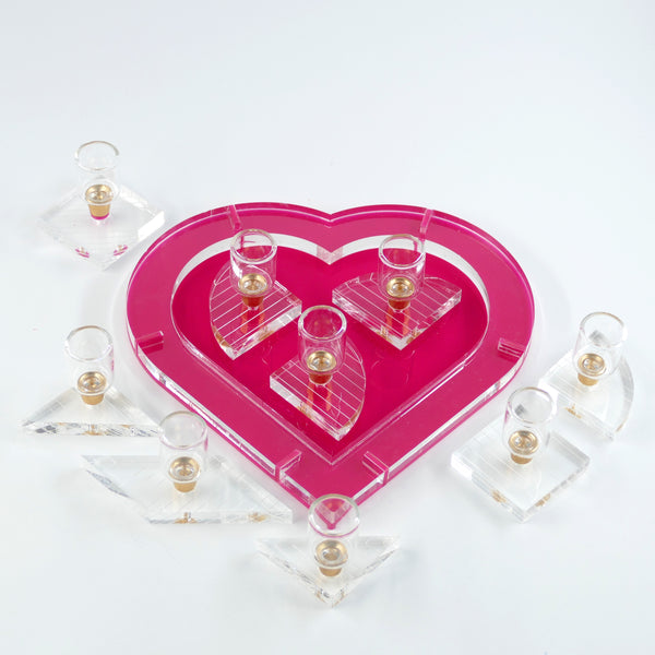 trendy and traditional - modern Menorah for 'Hidur Mitzva' oil candles