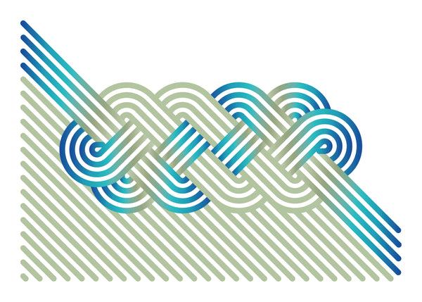 Cotton Velvet Challah Cover for Shabbat Table, Op-Art Challah Print, in Olive Turquois and Blue, Finest Digital Print. Made in Israel