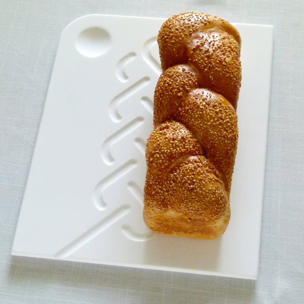 Corian Challah Board for modern Shabbat Table