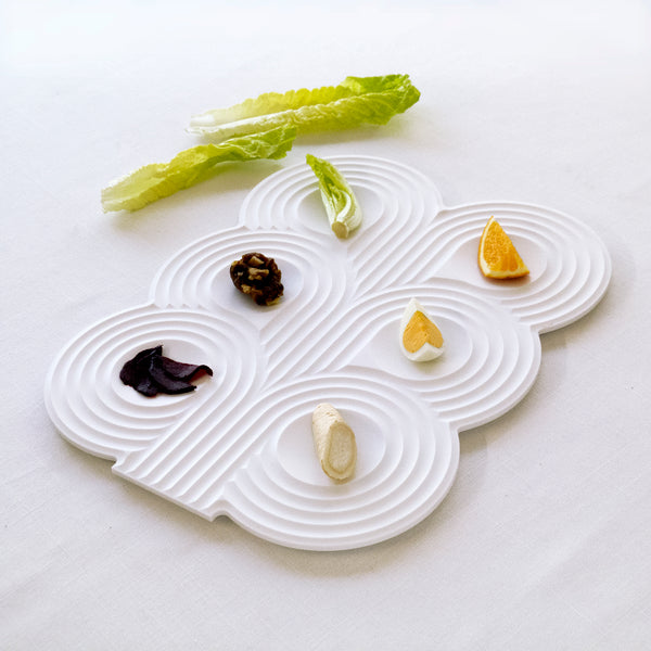 corian seder plate - minimalist passover night plate