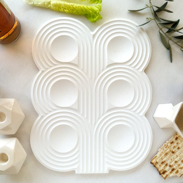 seder plate made of corian