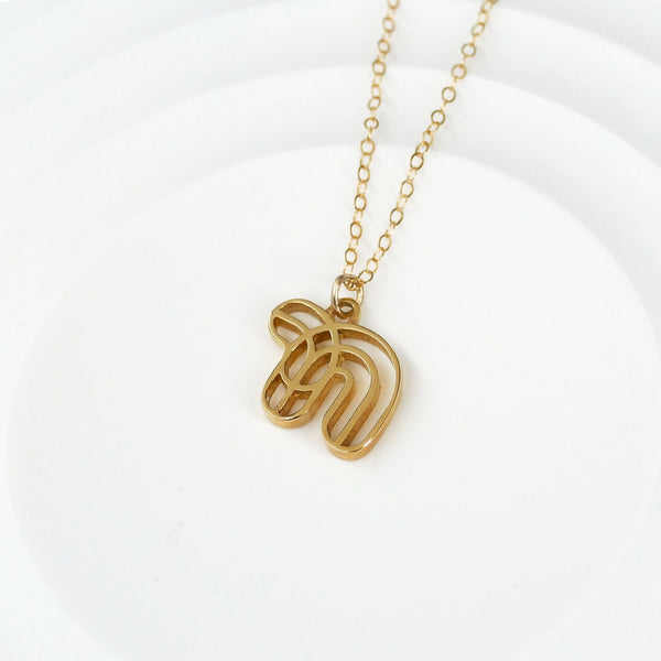 'Chai' pendant design in modern geometric style