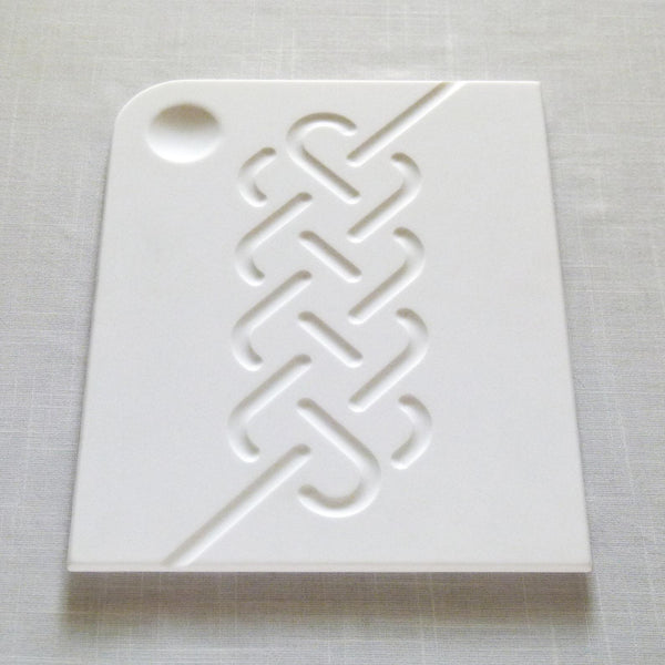 Shabbat Table - Challah Board for Jewish Holiday Table, White Corian, Modern Minimalist Tray Ready to ship for Shavuot