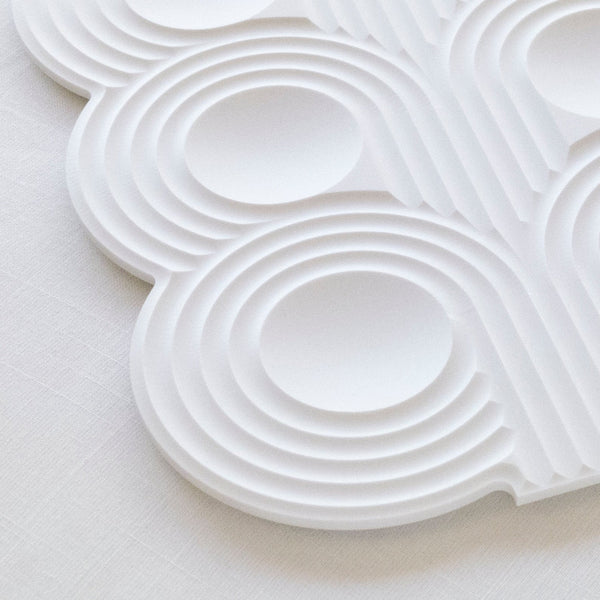 Op-Art Corian tray- made in Israel