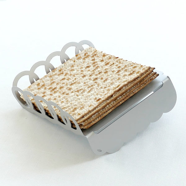 modern Matzah tray, geometric design Matzoh plate