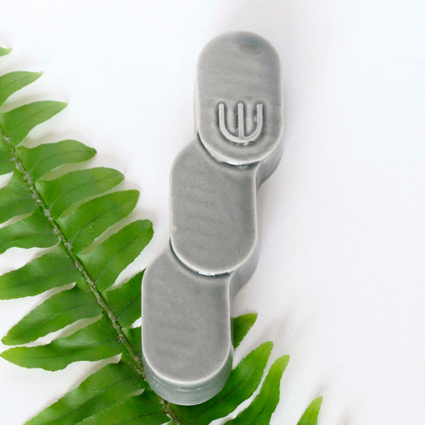 Grey mezuzah modern judaica