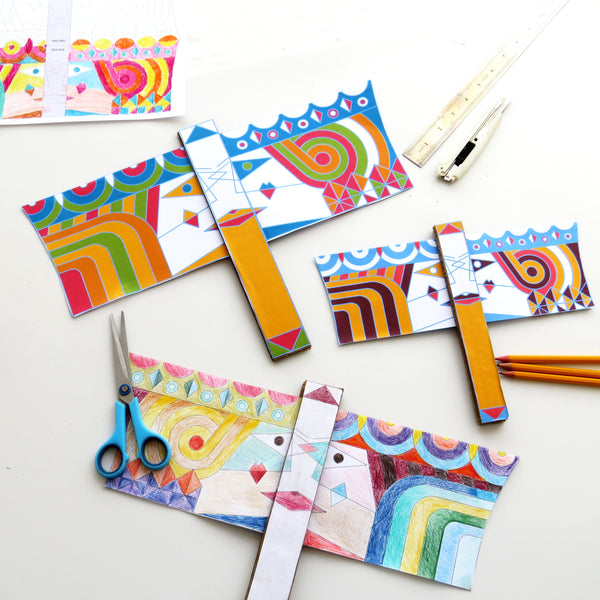 Purim Activity for all Family - Create your Vashti and Esther Flag