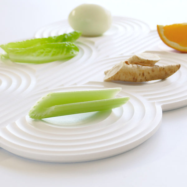 corian seder plate - minimalist passover night plate