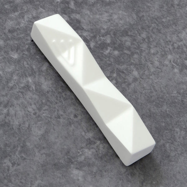 Minimalist Mezuzah case - White Ceramic - for 2.7'' scroll